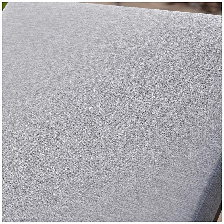 Image 6 Uttermost Bea Charcoal Gray Outdoor Pool Chaise Cushion more views