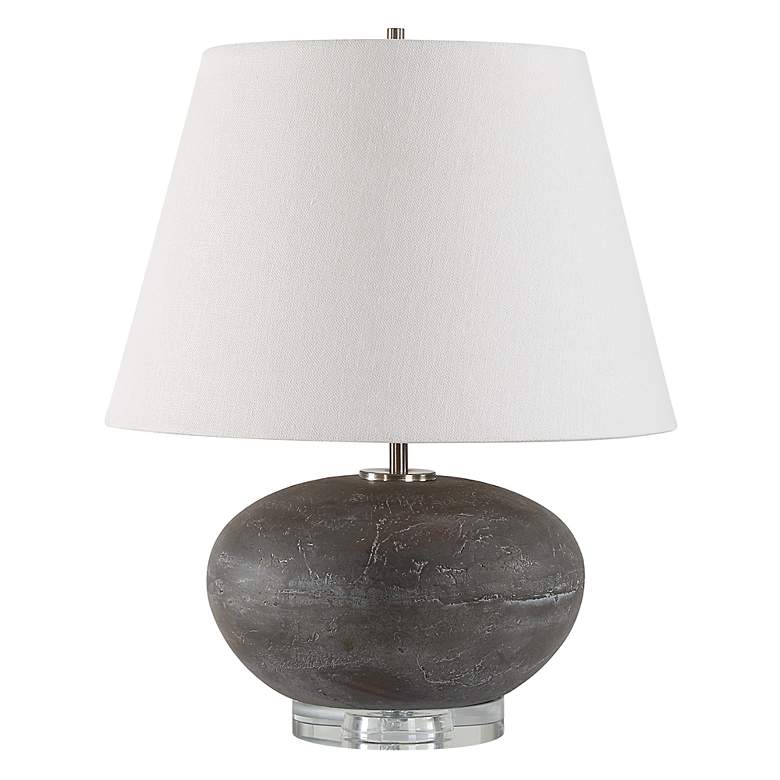 Image 2 Uttermost Beckley 18 3/4" Black Ceramic Table Lamp