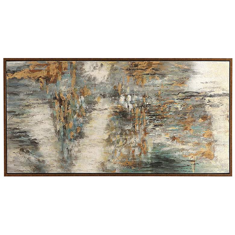 Image 2 Uttermost Behind The Falls 69 3/4"W Framed Canvas Wall Art