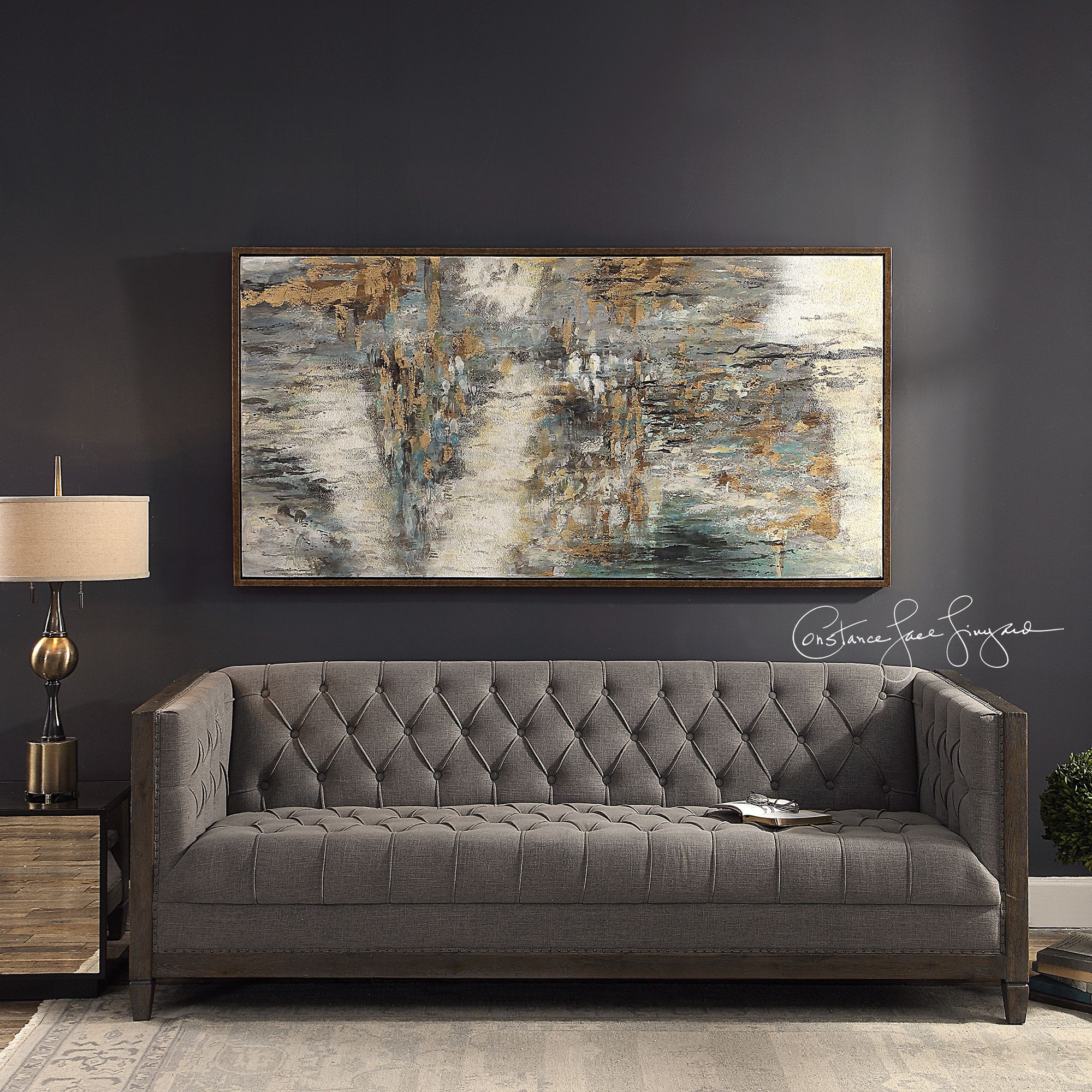 Image 7 Uttermost Behind The Falls 69 3/4"W Framed Canvas Wall Art more views