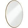 Uttermost Belinda Shiny Antiqued Gold 34" Round Wall Mirror