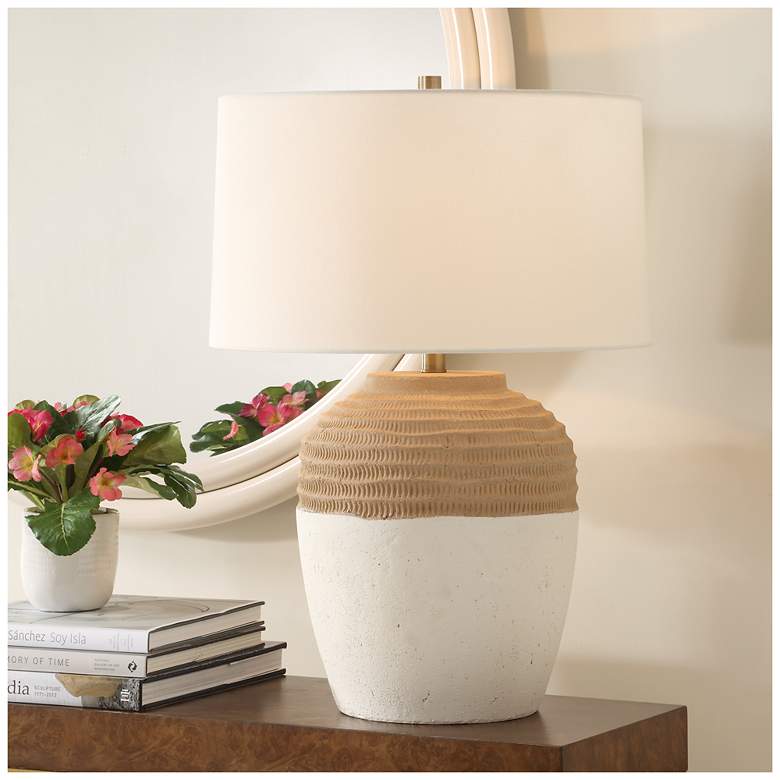 Image 1 Uttermost Bellaby 25 3/4" Two Tone Table Lamp