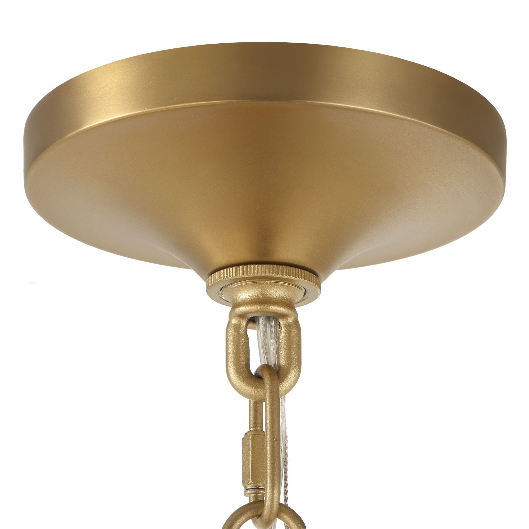 Image 7 Uttermost Bellaire 16 1/2" Wide Brass 1-Light Glass Pendant more views