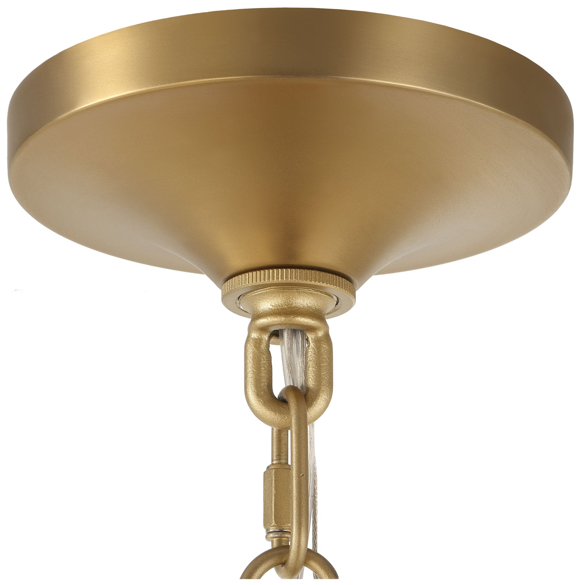 Image 7 Uttermost Bellaire 16 1/2" Wide Brass 1-Light Glass Pendant more views