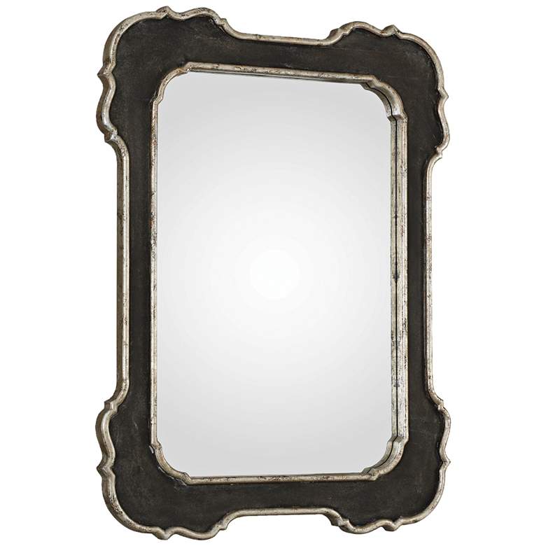 Uttermost Bellano Aged Black 31 1/2&quot; x 42&quot; Wall Mirror more views