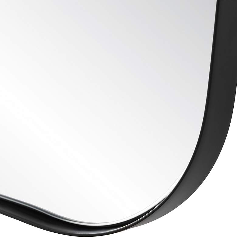 Image 6 Uttermost Belvoir Satin Black 22" x 34" Vanity Wall Mirror more views