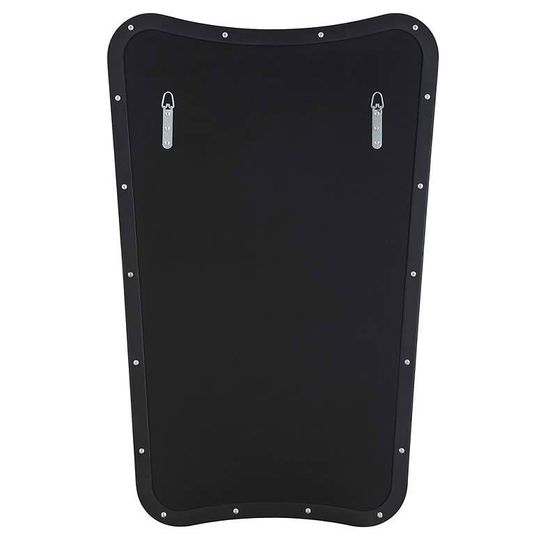 Image 7 Uttermost Belvoir Satin Black 22" x 34" Vanity Wall Mirror more views
