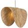Uttermost Bend 28 3/4" Wide x 15" Deep 1 Lt Raffia Palm Pendant
