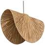 3_Uttermost Bend 28 3/4" Wide x 15" Deep 1 Lt Raffia Palm Pendant more views
