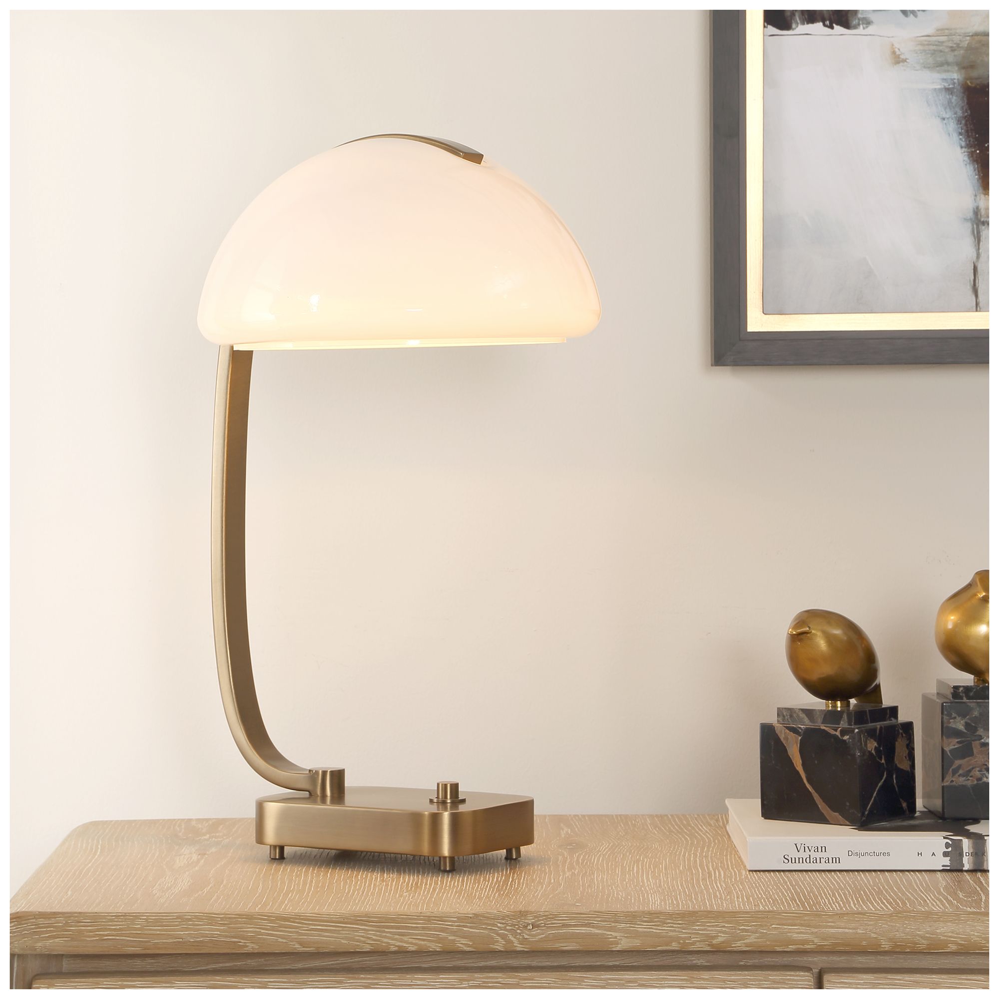 Image 3 Uttermost Bend The Rules 19 1/2" Brass Table Lamp more views