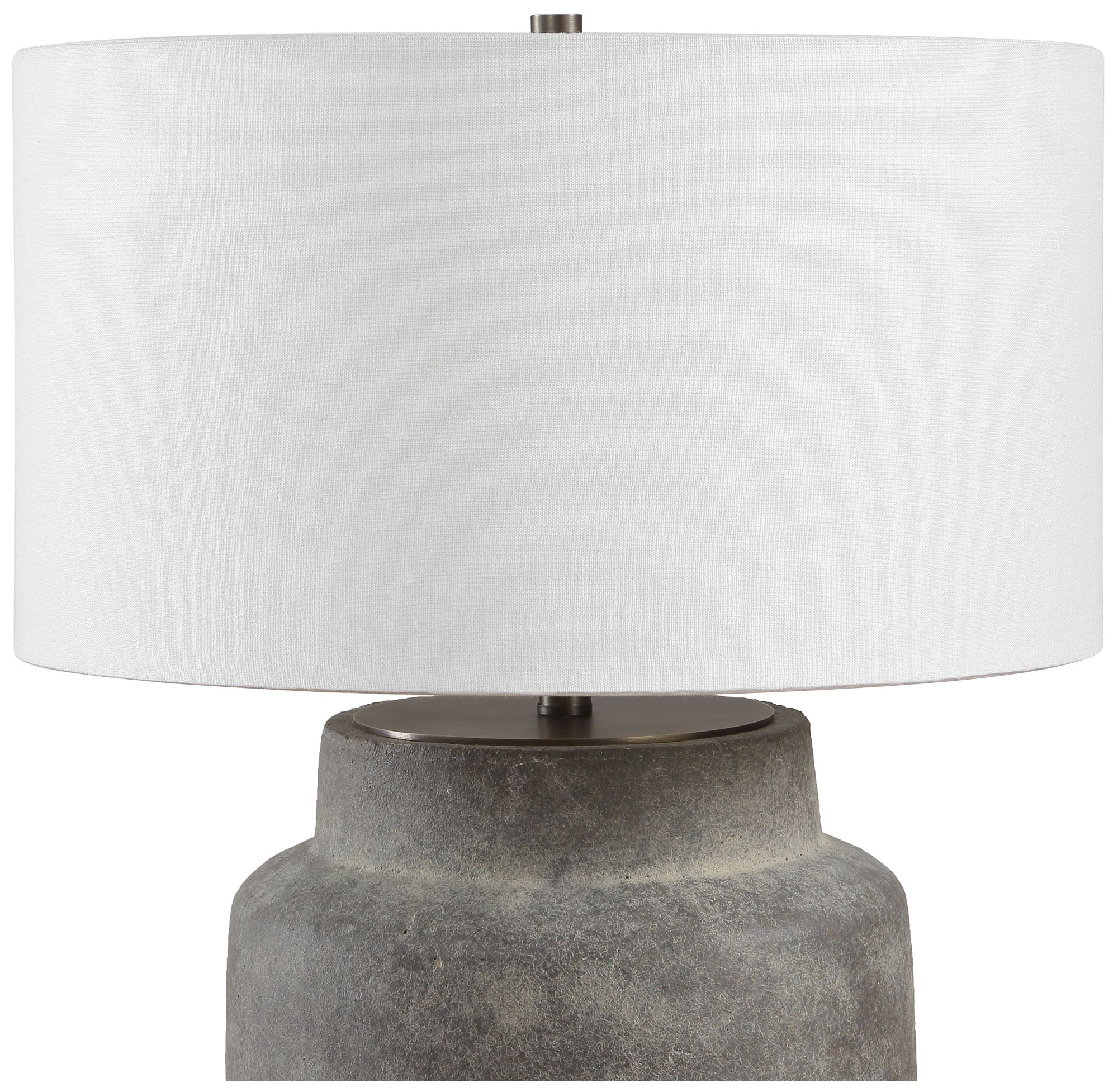Image 5 Uttermost Benedet 23 1/4" Gray Wash Ceramic Table Lamp more views