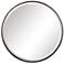 Uttermost Benedo Rustic Black 42" Round Wall Mirror
