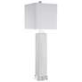 2_Uttermost Bennett 32 1/2" Glossy White Ceramic Buffet Table Lamp