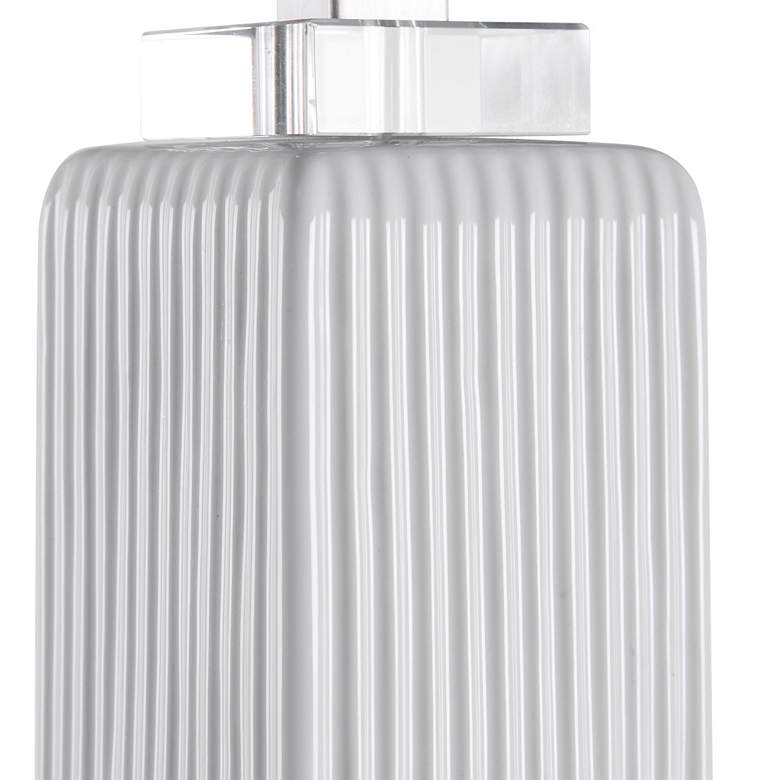 Image 4 Uttermost Bennett 32 1/2" Glossy White Ceramic Buffet Table Lamp more views