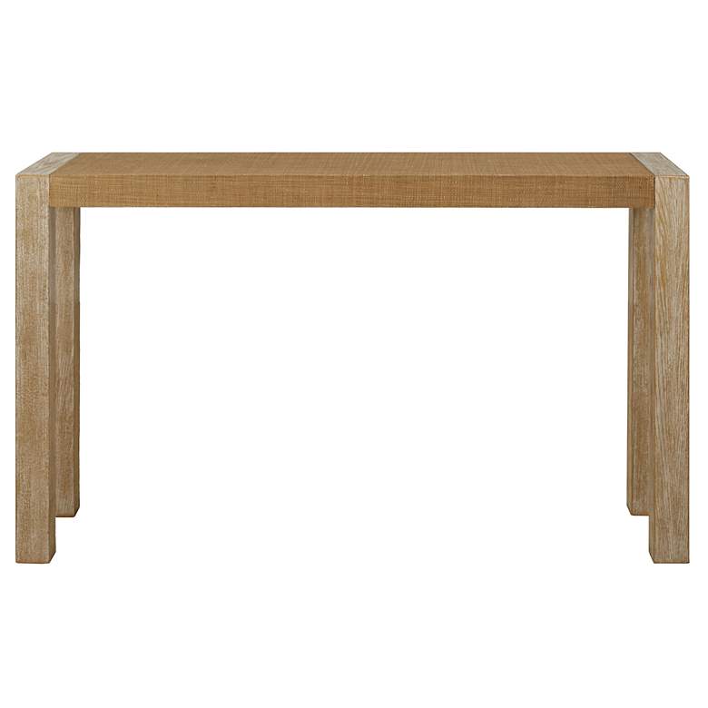 Image 2 Uttermost Bentley 52" Wide Oak Veneer Console Table
