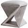 Uttermost Benue White Washed Wood Accent Stool