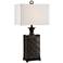 Uttermost Bertoia Black Patterned Ceramic Table Lamp