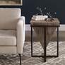 Thumbnail3 of Uttermost Bertrand 18 1/4" Wide Aged Black Accent Table more views