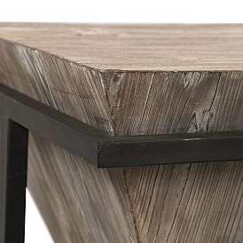 Image5 of Uttermost Bertrand 18 1/4" Wide Aged Black Accent Table more views
