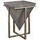 Uttermost Bertrand 18 1/4"W Gray Faux Shagreen Accent Table