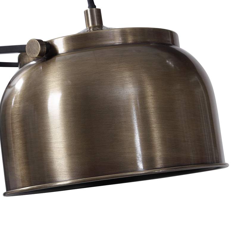 Image 3 Uttermost Bessemer 62" Plated Modern Brass and Black Floor Lamp more views