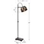 4_Uttermost Bessemer 62" Plated Modern Brass and Black Floor Lamp more views