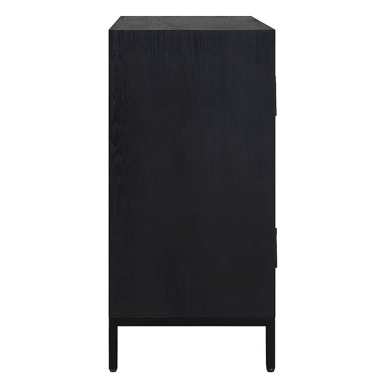 Image 6 Uttermost Beswick 31 1/2" Wide Matte Black 2-Door Cabinet more views