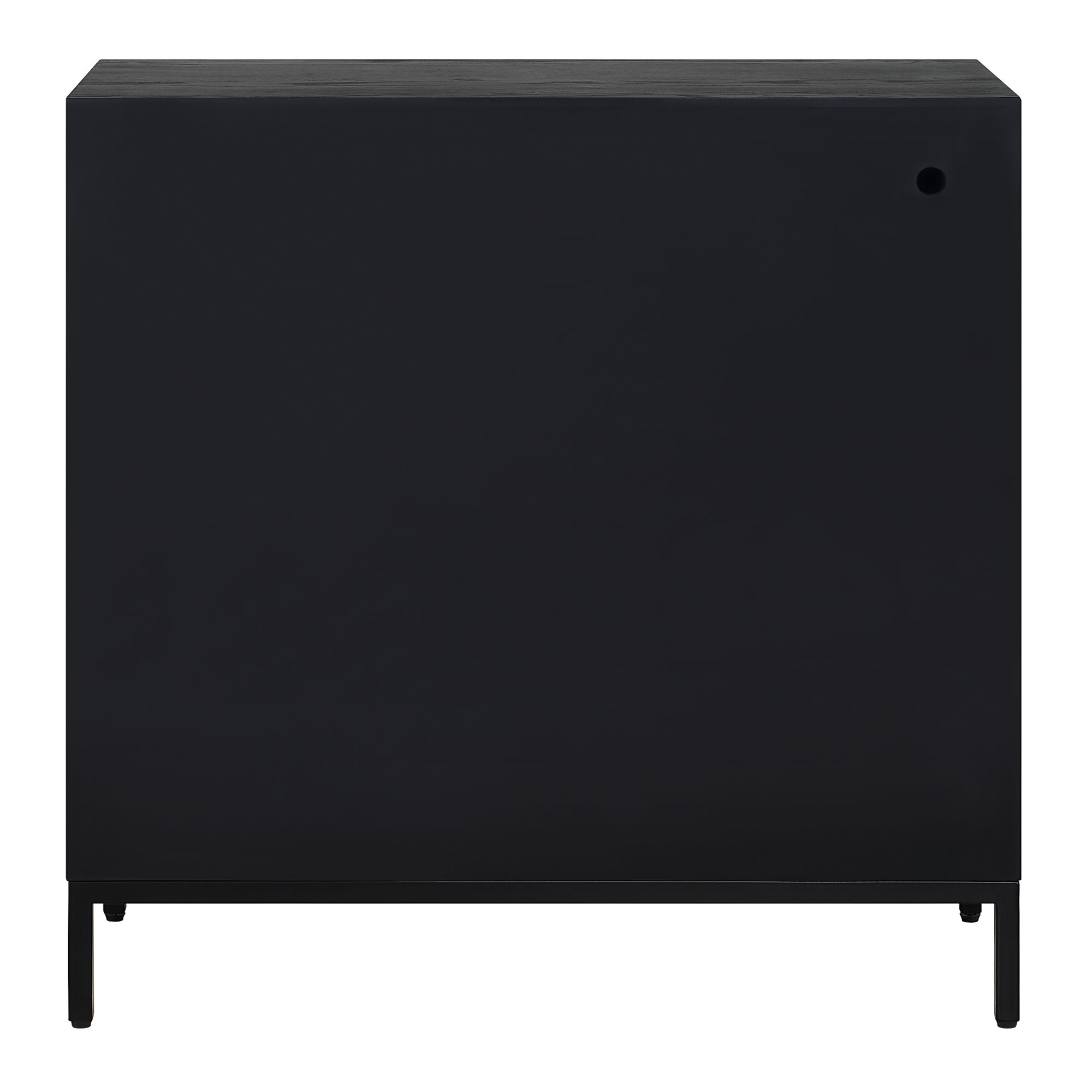 Uttermost Beswick 31 1/2" Wide Matte Black 2-Door Cabinet