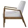 5_Uttermost Bev White Chevron Accent Chair more views