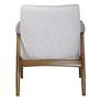 6_Uttermost Bev White Chevron Accent Chair more views