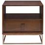 3_Uttermost Bexley 25" Wide Dark Walnut 1-Drawer Side Table
