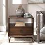 2_Uttermost Bexley 25" Wide Dark Walnut 1-Drawer Side Table