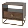 4_Uttermost Bexley 25" Wide Dark Walnut 1-Drawer Side Table more views