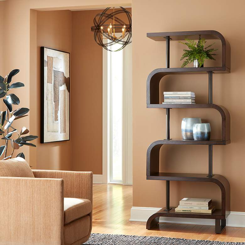 Image 1 Uttermost Bia 32" x 80" Chocolate Etagere