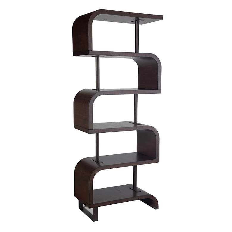 Image 3 Uttermost Bia 32" x 80" Chocolate Etagere more views