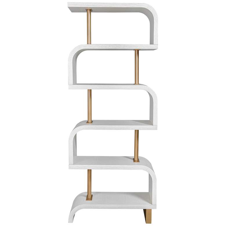Image 2 Uttermost Bia 32" x 80" White Etagere