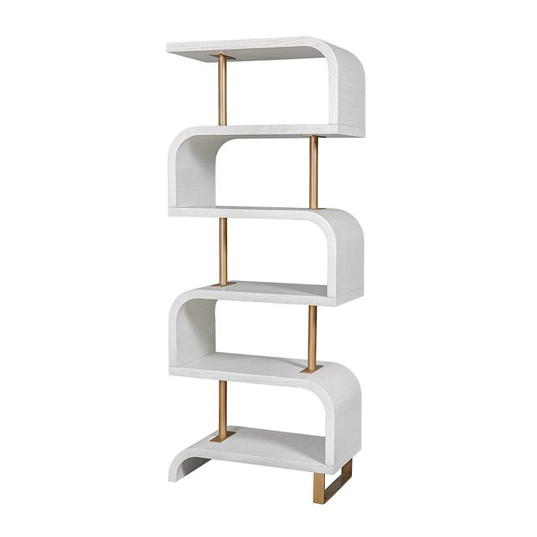Image 3 Uttermost Bia 32" x 80" White Etagere more views