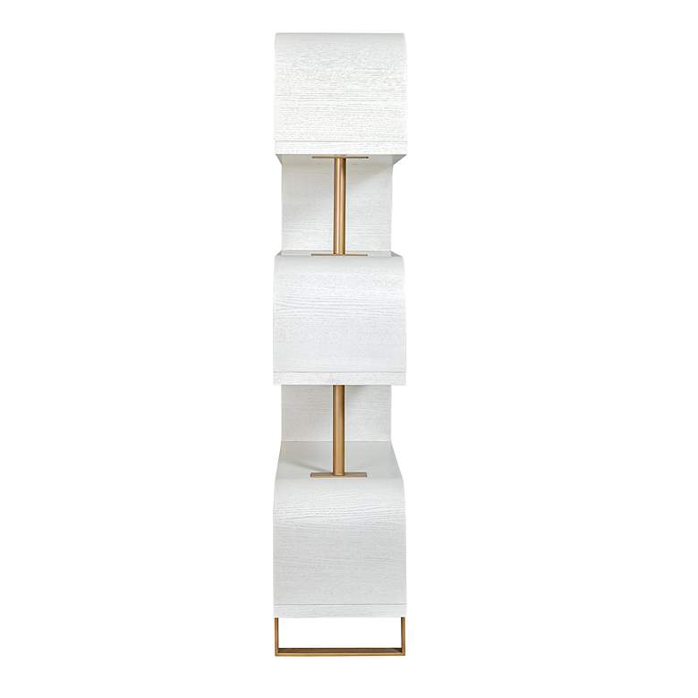 Image 4 Uttermost Bia 32" x 80" White Etagere more views