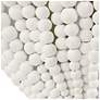 5_Uttermost Biddeford 14" High White Wood Beaded 1-Light Sconce more views