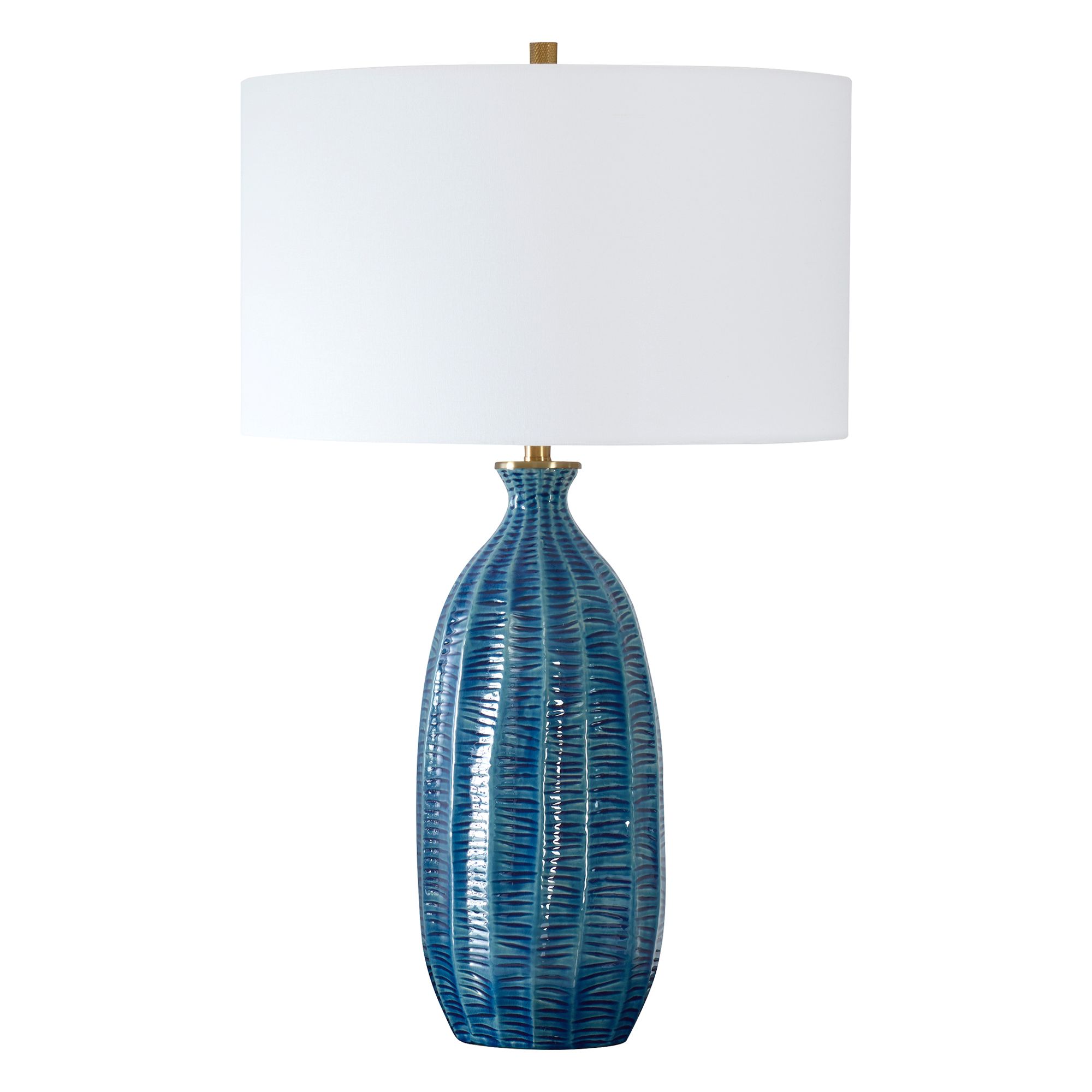 Image 4 Uttermost Bixby 28 3/4" Coastal Modern Blue Ceramic Table Lamp more views