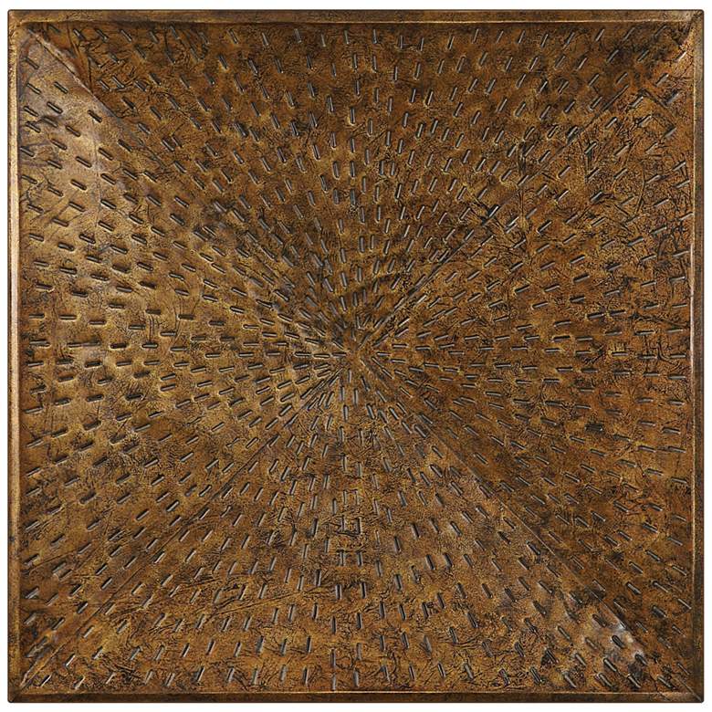 Image 2 Uttermost Blaise 31 1/2 inch Square Bronze Metal Wall Art