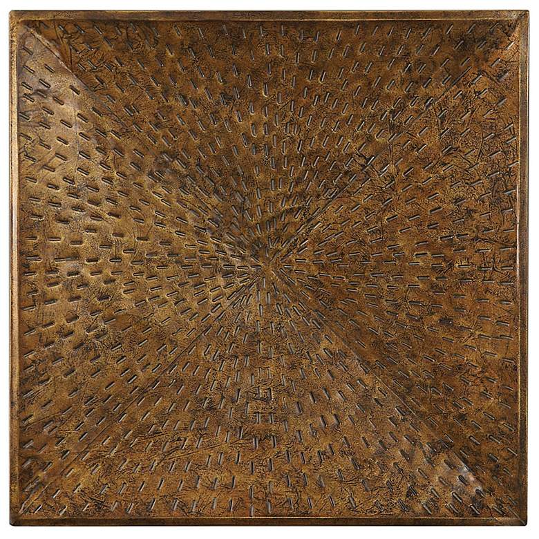 Image 2 Uttermost Blaise 31 1/2" Square Bronze Metal Wall Art