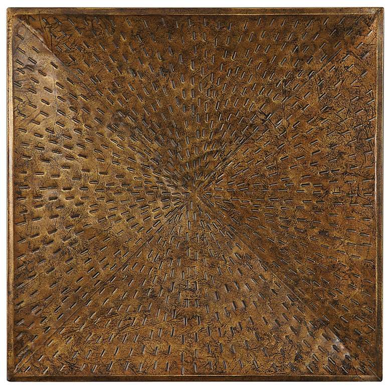 Image 2 Uttermost Blaise 31 1/2 inch Square Bronze Metal Wall Art