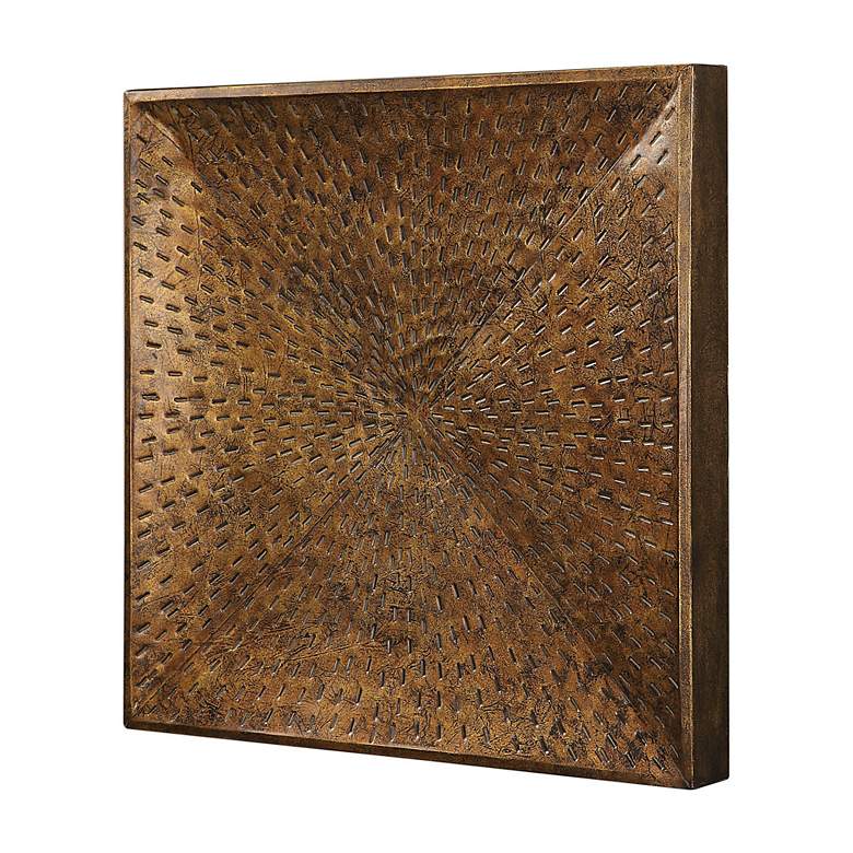 Image 3 Uttermost Blaise 31 1/2" Square Bronze Metal Wall Art more views