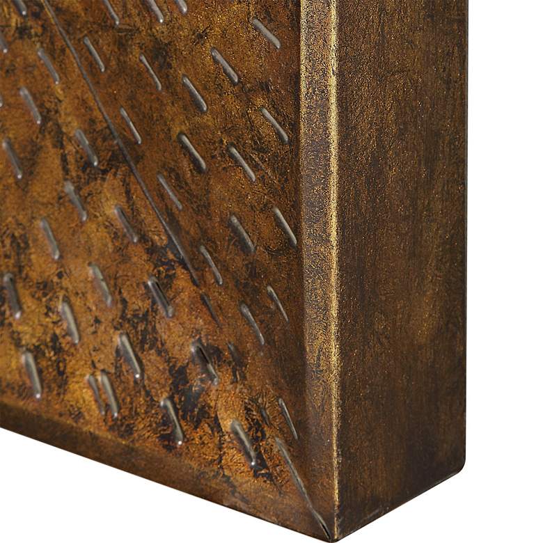 Image 4 Uttermost Blaise 31 1/2" Square Bronze Metal Wall Art more views