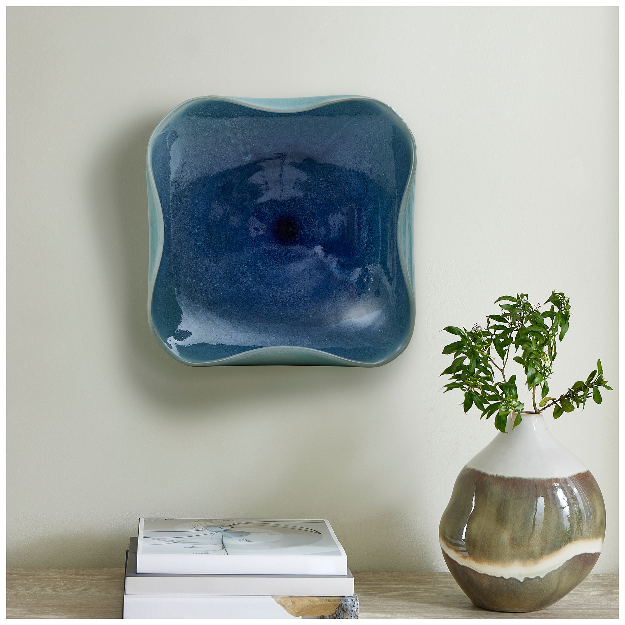 Image 4 Uttermost Blue Lagoon Indoor-Outdoor Bowl more views