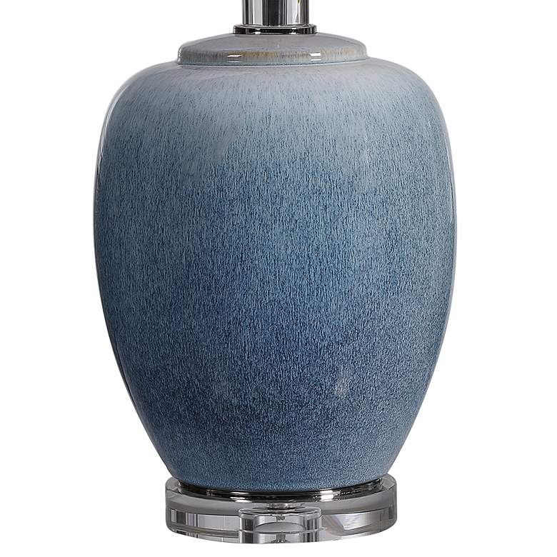 Image 4 Uttermost Blue Waters 26 1/2" High Ombre Light Blue Ceramic Table Lamp more views