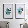 1_Uttermost Blueprints 40" High 2-Piece Framed Wall Art Set
