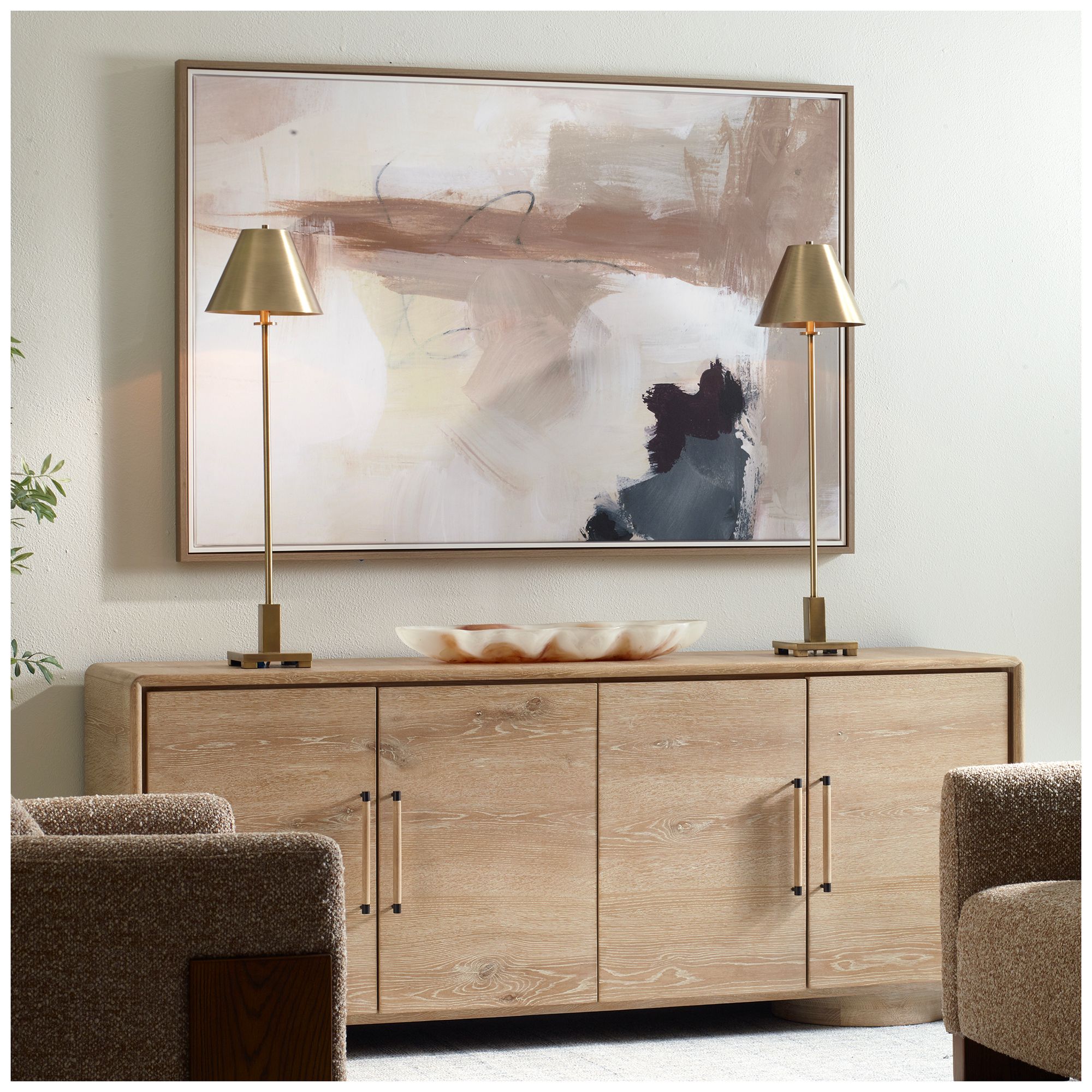 Image 4 Uttermost Bluster 62.7" x 42.7" Framed Canvas Wall Art more views