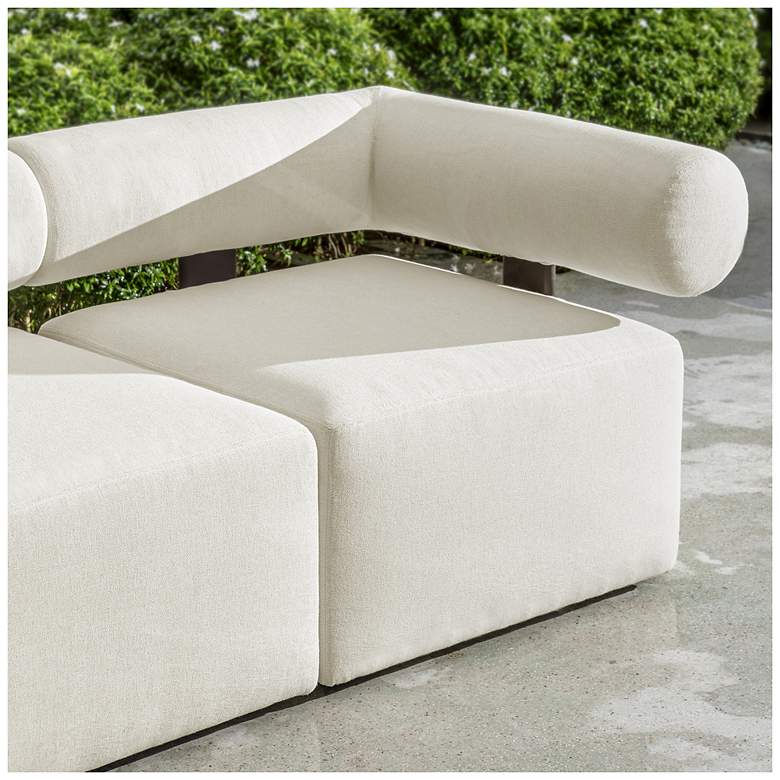 Image 5 Uttermost Bolster Back Corner Outdoor Sofa more views